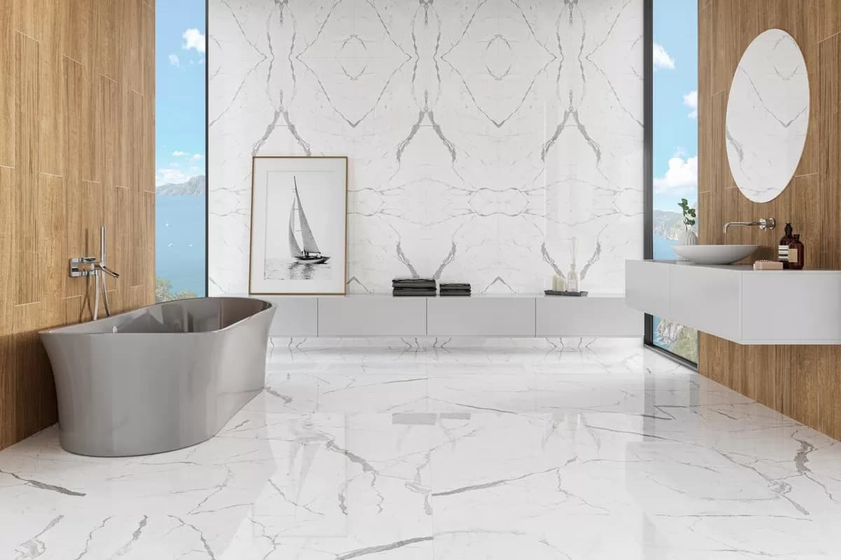  Carrara Marble Per Square Metre (Calacatta) shiny surface Cold Heat Rain Resistant 