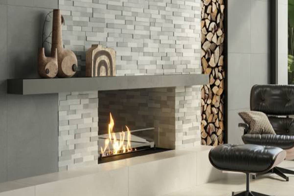  White Veneer Stone (Faux Stone) Thin Light Flexible Temperature Resistant 3200x1600x12MM Size 