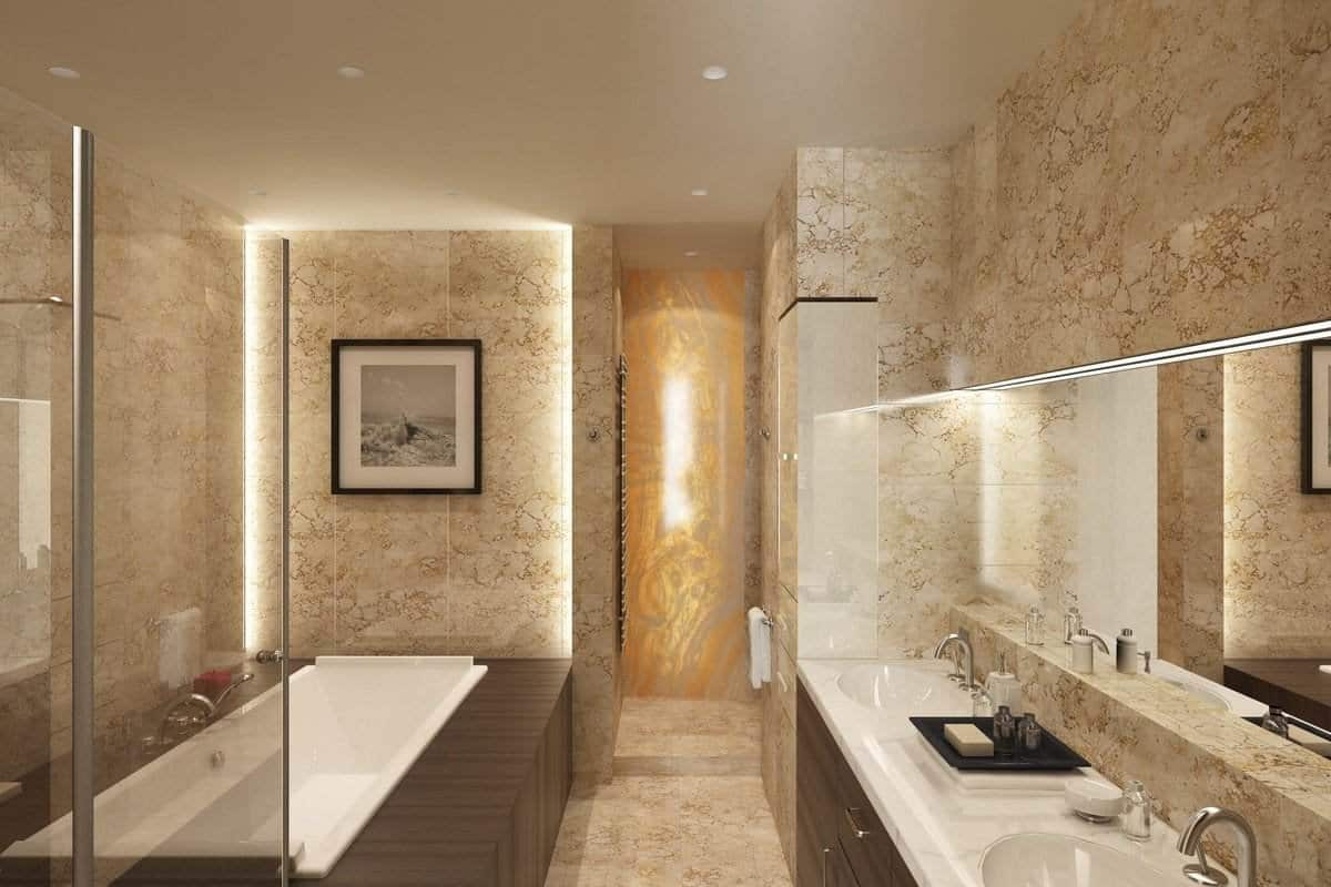  Bathroom Marble in Sri Lanka (Natural Stone) Water Resistant 3 Uses Wall Countertop Floor 