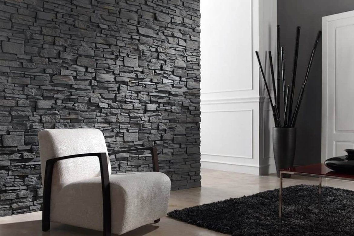 Grey Veneer Stone; Durable Lightweight Low Cost Installation 2 Types Dry Wet