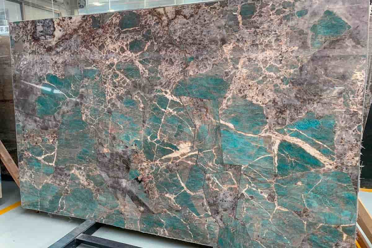  Amazonite Marble in India (Green Granite) Brown Pink Gray Background Shades 