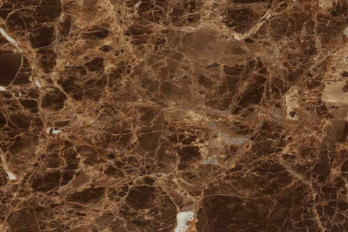 Emperador Marble; Dark Brown Color First Grade White Gold Veins